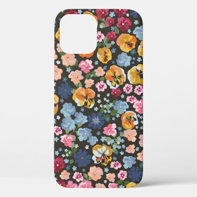 Seamless decorative elegant pattern with cute flow Case-Mate iPhone hülle (Rückseite)