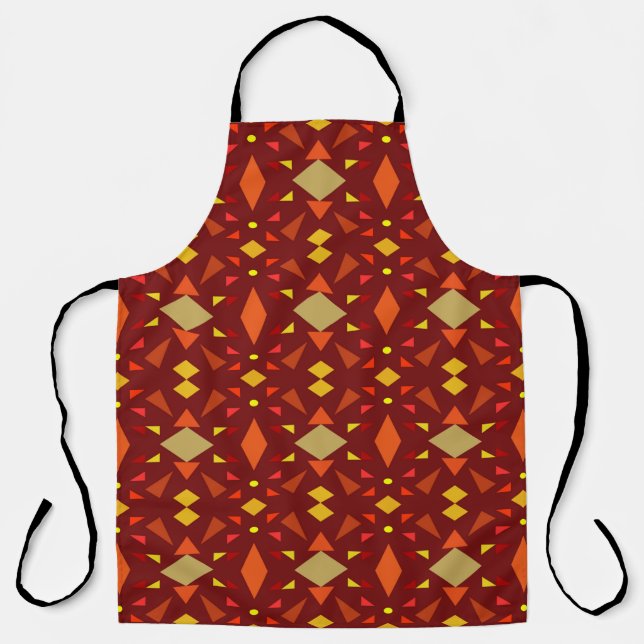 Seamless decorative geometric mosaic ornament patt schürze (Vorderseite)