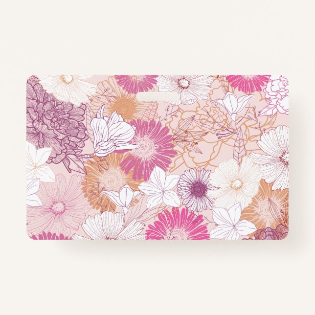 Seamless Floral  Ausweis (Rückseite)