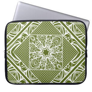 Seamless floral geometric pattern. Vintage illustr Laptopschutzhülle
