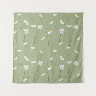 Seamless floral pattern background with cosmos flo wandteppich