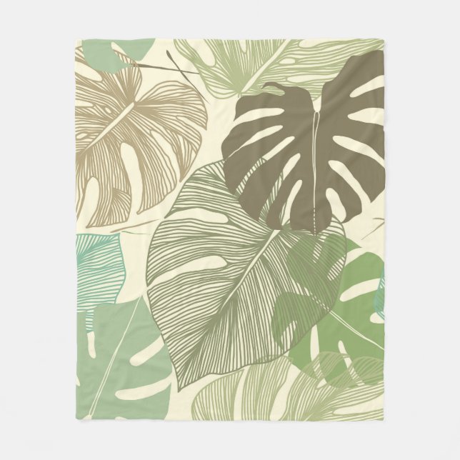 Seamless floral pattern from Tropical Monstera del Fleecedecke (Vorderseite)
