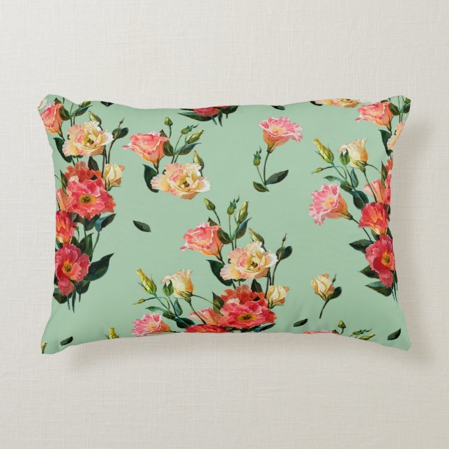 Seamless floral pattern in victorian style. Bouque Dekokissen (Vorderseite)