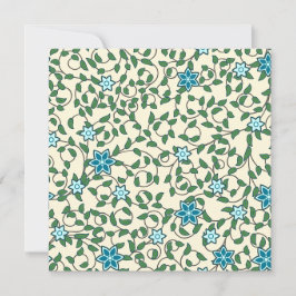 Seamless floral pattern on beige background dankeskarte