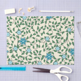 Seamless floral pattern on beige background seidenpapier