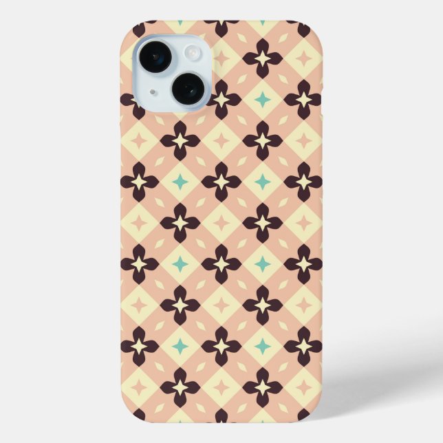 Seamless geometric floral  pattern Case-Mate iPhone hülle (Rückseite)