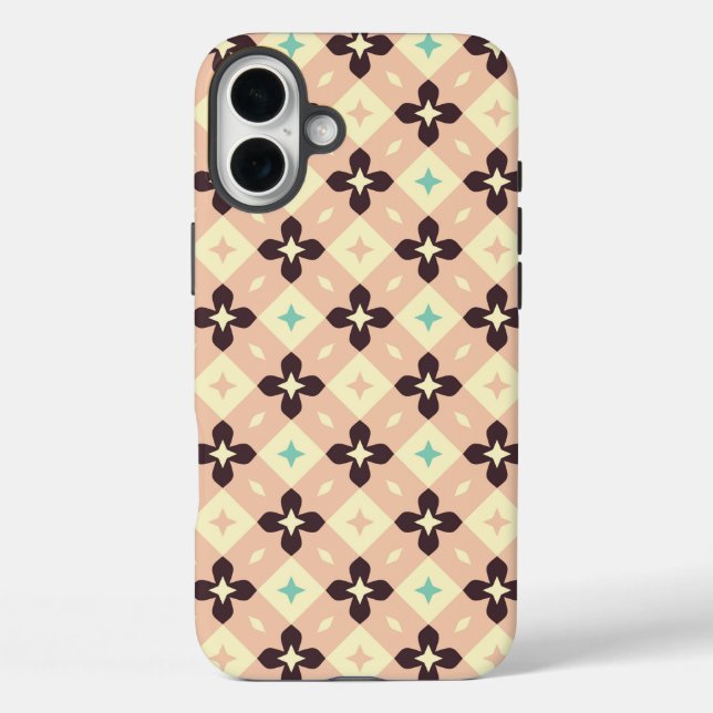 Seamless geometric floral  pattern Case-Mate iPhone hülle (Rückseite)