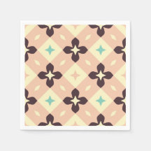 Seamless geometric floral pattern