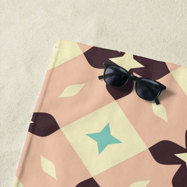 Seamless geometric floral  pattern strandtuch (Beispiel)