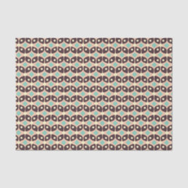 Seamless geometric pattern in dark brown leaf  seidenpapier