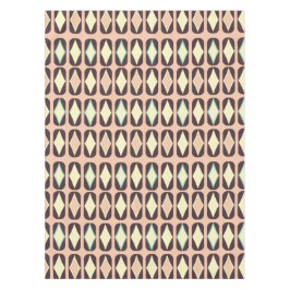 Seamless geometric pattern in dark brown leaf  tischdecke