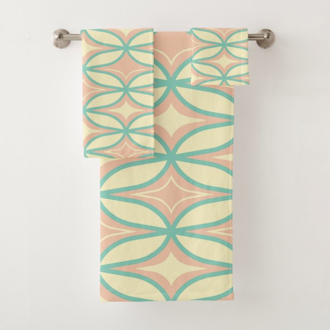  Seamless geometric pattern in diamond shapes  Badhandtuch Set (Insitu)