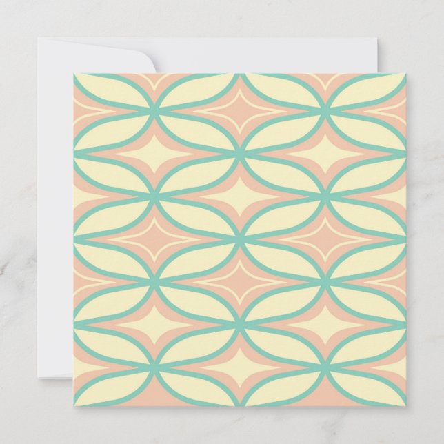  Seamless geometric pattern in diamond shapes  Dankeskarte (Vorderseite)