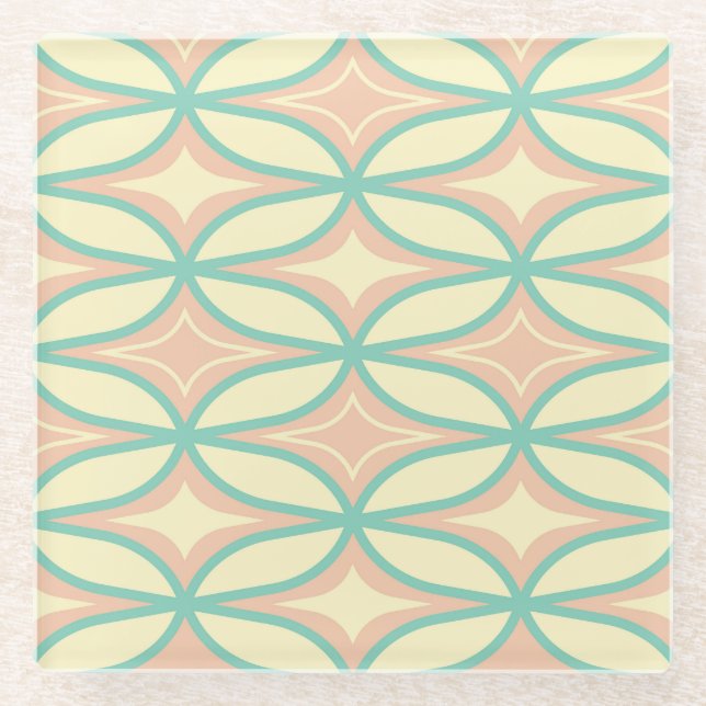  Seamless geometric pattern in diamond shapes  Glasuntersetzer (Vorderseite)