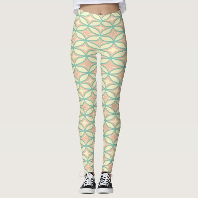 Seamless geometric pattern in diamond shapes  Leggings (Vorderseite)