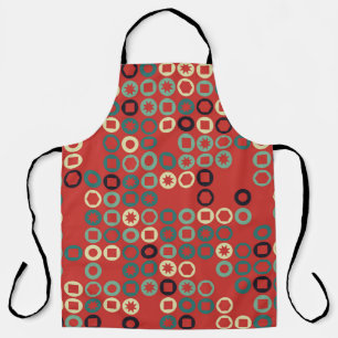 Seamless geometric pattern with colored elements, schürze