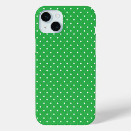 Seamless green background polka dot pattern Case-Mate iPhone hülle