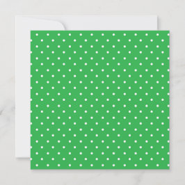 Seamless green background polka dot pattern dankeskarte