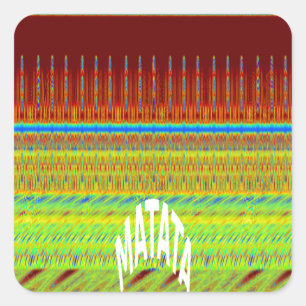 Seamless haben einen schönen Tag und eine bessere  Quadratischer Aufkleber