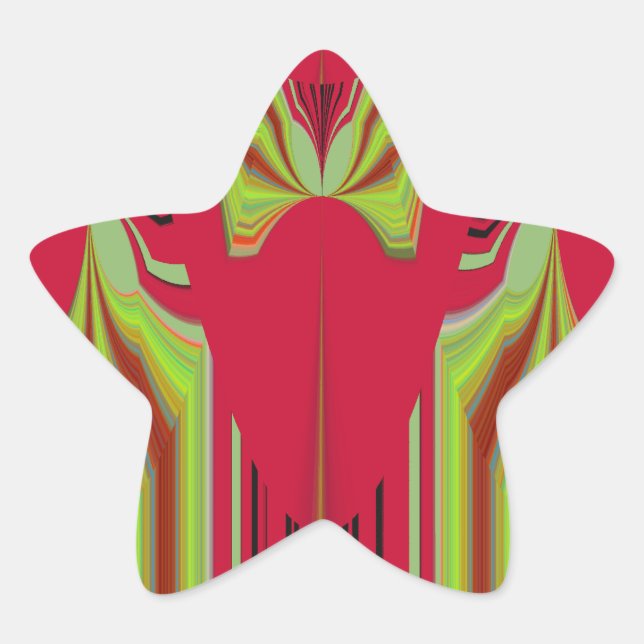 Seamless Hakuna Matata Design Stern-Aufkleber (Vorderseite)