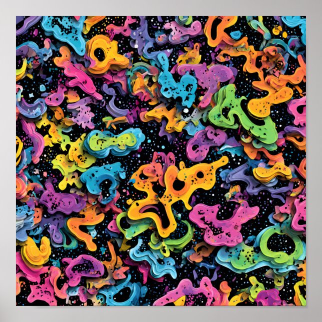 Seamless Layered Graphic: Sticker Shock Scatter Poster (Vorne)