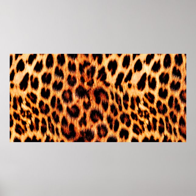 Seamless Leopard Textur, Leoparden Pelz, African a Poster (Vorne)