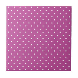 Seamless magenta background polka dot pattern fliese