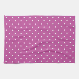 Seamless magenta background polka dot pattern geschirrtuch