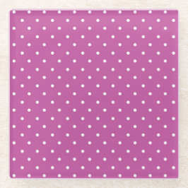 Seamless magenta background polka dot pattern glasuntersetzer