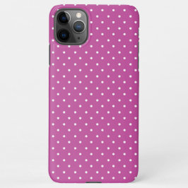 Seamless magenta background polka dot pattern iPhone 11Pro max hülle