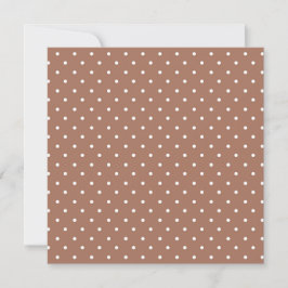 Seamless medium brown polka dot pattern dankeskarte