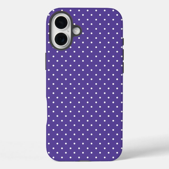 Seamless  medium purple polka dot pattern Case-Mate iPhone hülle (Rückseite)