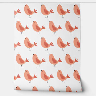 Seamless minimalist vector pattern of funny birds  tapete