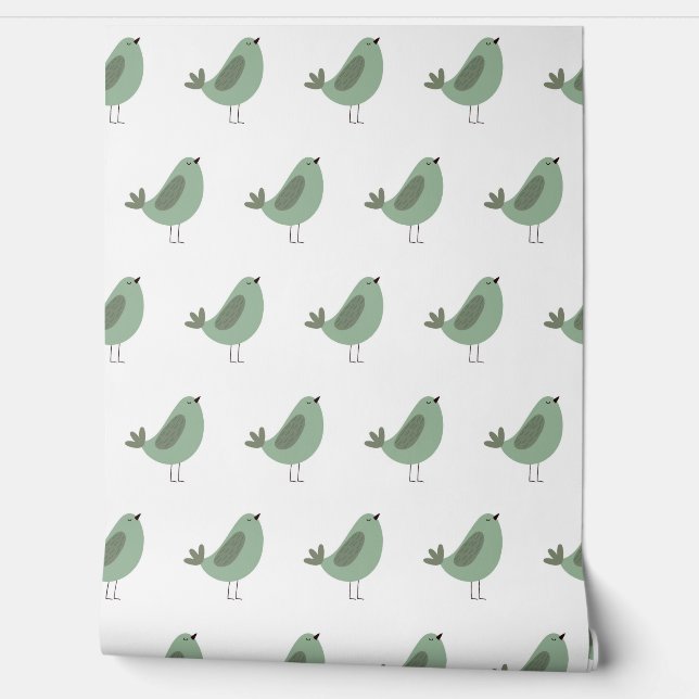 Seamless minimalist vector pattern of funny green  tapete (Abrollen)