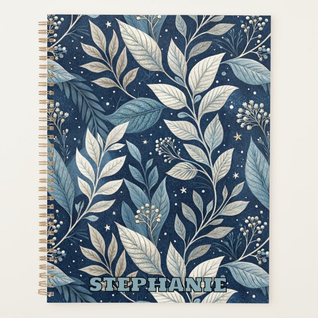 Seamless Night Garden Botanisches Muster Planer (Vorderseite)