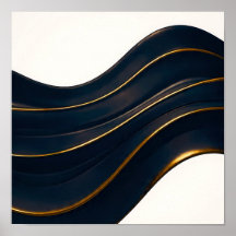 Seamless Opulent Flow Onyx and Gold Pattern
