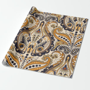 Seamless Paisley floral pattern. Colorful ornament Geschenkpapier