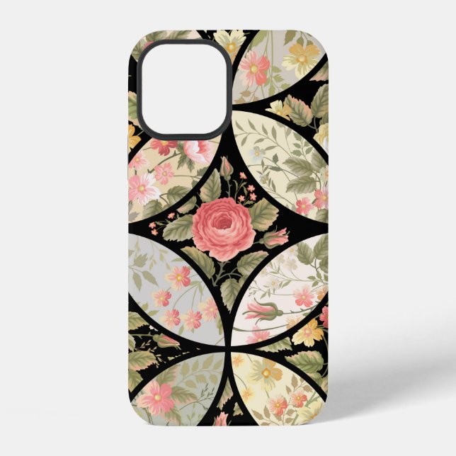 seamless patchwork floral pattern iPhone hülle (Rückseite)