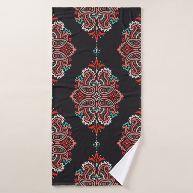 Seamless pattern based on traditional Asian elemen Badehandtuch (Badehandtuch)