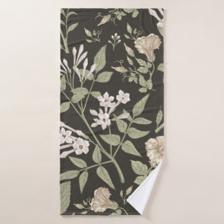 Seamless pattern. Beautiful fabric blooming realis Badehandtuch