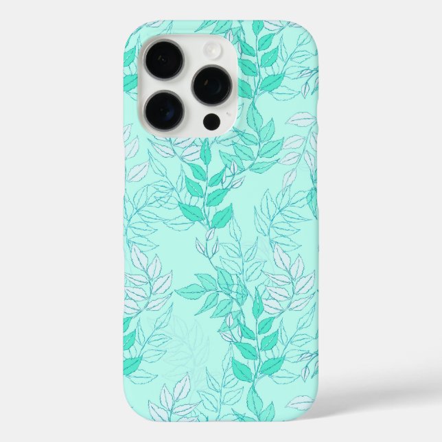 Seamless pattern featuring interconnected leafy br Case-Mate iPhone hülle (Rückseite)