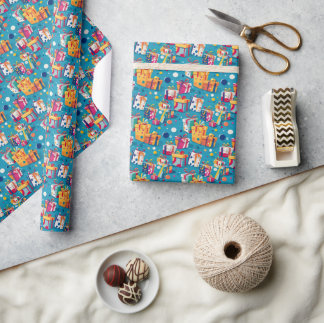 Seamless Pattern Happy Birthday Party Geschenkpapier