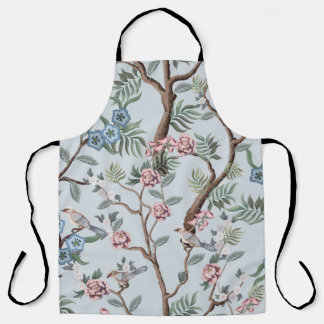 Seamless pattern in chinoiserie style with peonies schürze