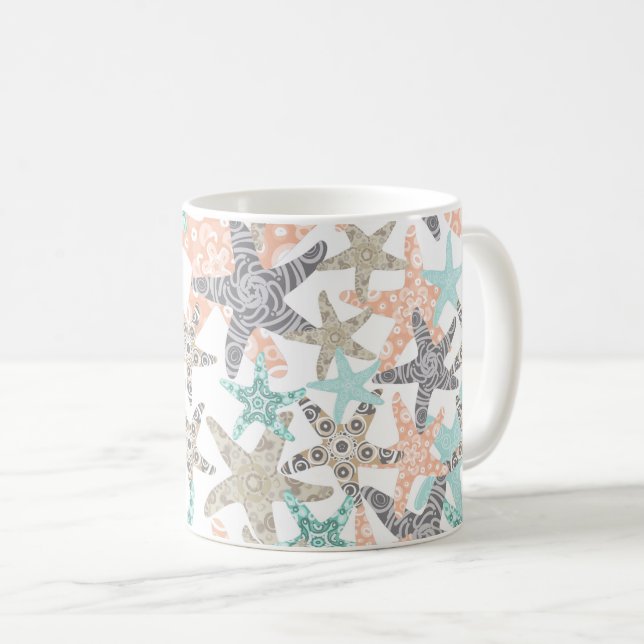 Seamless-Pattern-Tasse Kaffeetasse (VorderseiteRechts)