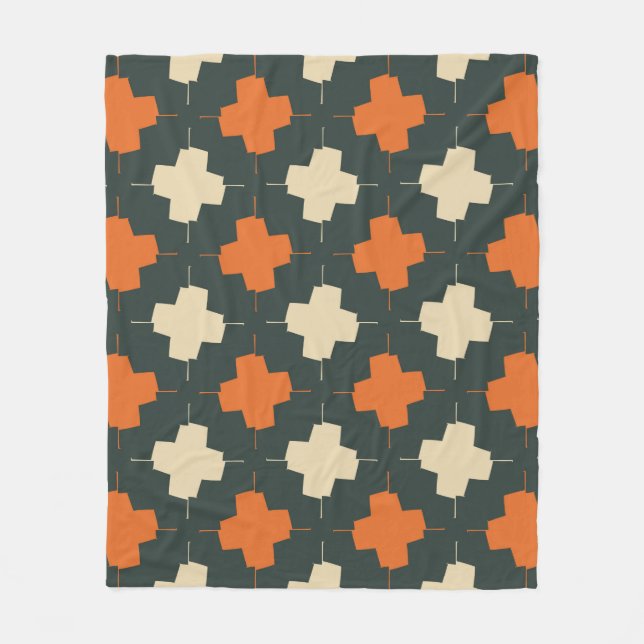 Seamless pattern with bright geometric elements on fleecedecke (Vorderseite)