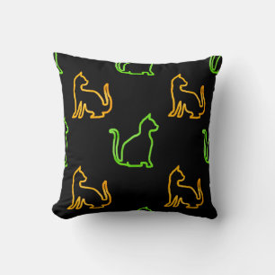 Seamless pattern with catsabstract, animal, art, a kissen