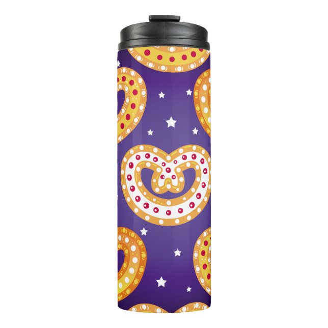 Seamless pattern with Christmas sweets. Vintage il Thermosbecher (Vorderseite)