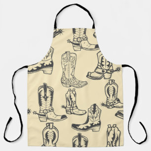 Seamless pattern with cowboy boots. cowboy,cowgirl schürze