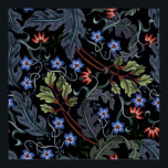 Seamless pattern with flowers in art deco style. M Poster<br><div class="desc">Seamless pattern with flowers in art deco style. Modern trendy 
art, deco, nouveau, antique,  , background, beautiful, border, decor, decoration, decorative, design, elegant, element, fabric, fashion, floral, flower, frame, green, vintage, retro, illustration, </div>