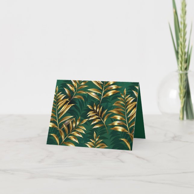 Seamless pattern with golden ferns (Vorderseite)